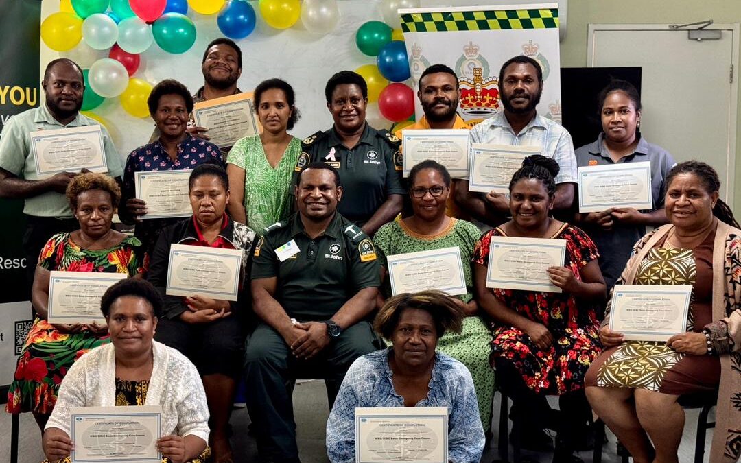 NATIONAL CAPITAL DISTRICT PROVINCIAL HEALTH AUTHORITY’S (NCDPHA) STAFF COMPLETED TRAINING ON BASIC EMERGENCY CARE